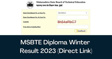 msbte result winter 2023 diploma